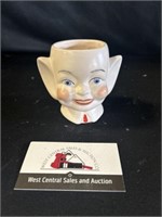 Vintage pixie/ elf head cup