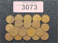(22) Lincoln Wheat Pennies