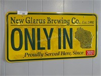 New Glarus Brewing Co. sign