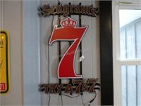 Seagram's 7 lighted sign