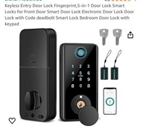 Keyless Entry Door Lock Fingerprint