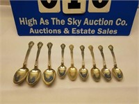 Lot of Sterling Silver Spoons pat. 1985 Nice