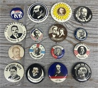 (16) Old Vintage Presidential Pins