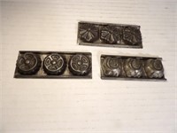 3 antique chocolate Molds