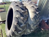 Two used 18x38 tires