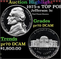 Proof ***Auction Highlight*** 1975-s Jefferson Nic