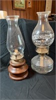 2) oil lamps