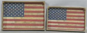 Wooden American Flag Trays 24x16