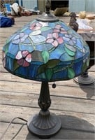 24" Leaded Stained Glass Lamp