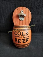 Cold Beer Barrel W Opener