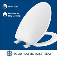 (N) BEMIS 7300SLEC 000 Toilet Seat Will Slow Close