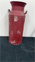 21.5 inch tall, metal decorative vase