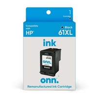 onn. Remanufactured Ink Cartridge  HP 61XL Black
