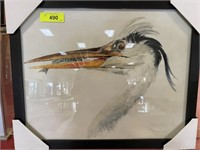 CATCH OF THE DAY SOURIN MARIN HERON PRINT