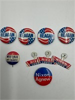 presidential campaign pinbacks and lapel