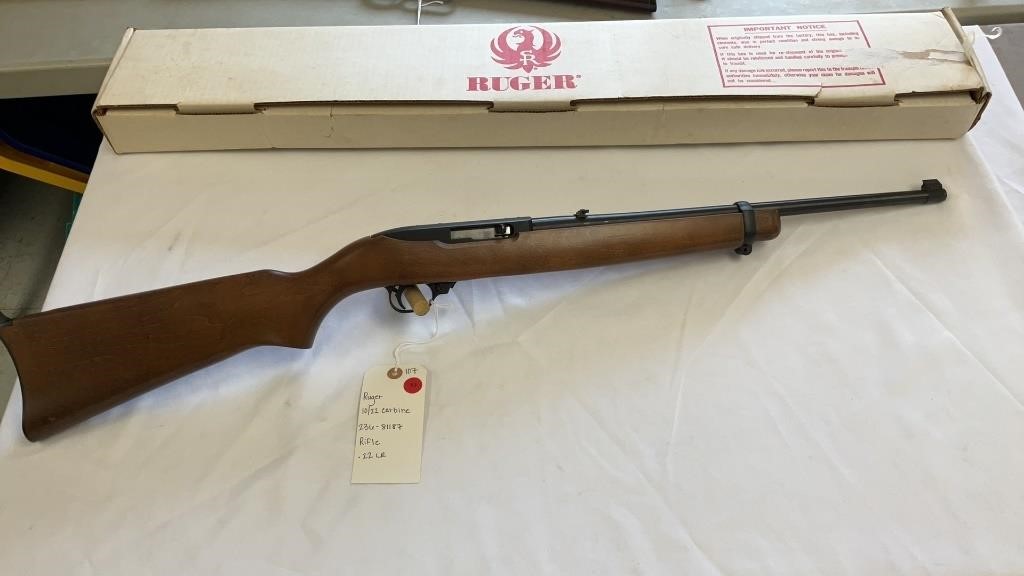 Ruger model 10/22 carbine serial number 236–81187