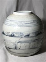 Antique Chinese Export Ginger Jar 6.5in x 5.75in