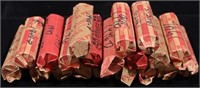 (20 ROLLS) MIXED DATES WHEAT CENTS