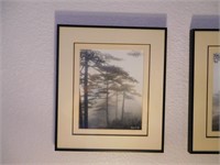 PAIR OF FRAMED SIGNED AND NUMBERED PRINTS