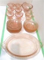 Group of Misc Pink Depression Glass
