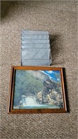 Picture and metal organizer.