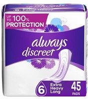 2-Packs of 45ct Always Discreet Incontinence Pads