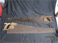 Lot Of 2 Antique Hand Saws
