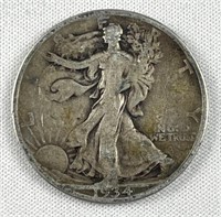 1934-S Walking Liberty Silver Half Dollar