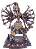 Bronze Kali Figural Grouping