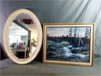 Nicely Framed Signed Painting Measures 23.25" x