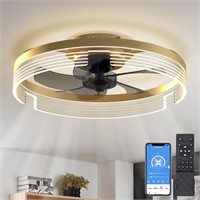 HSC Low Profile Ceiling Fan with Light: 20 Inch