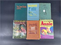 LOT OF 6 NICE OLD WHITMAN BOOKS BLONDIE ANNIE +