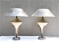 Modern Metal Shades and Base Table Lamps