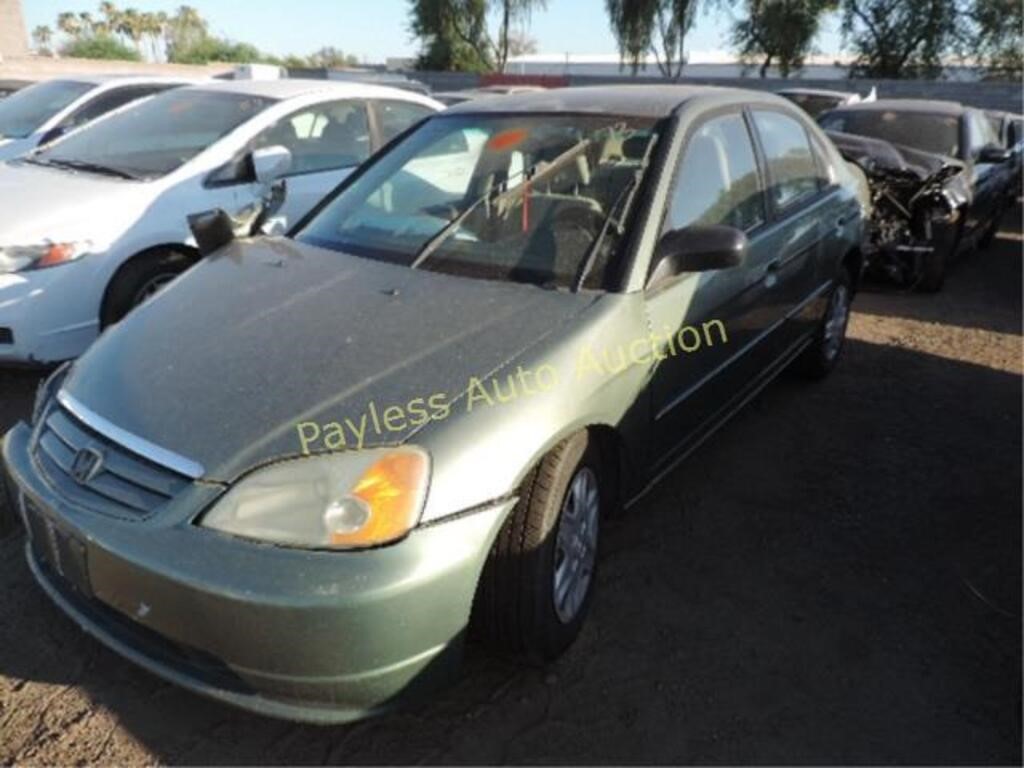 2003 Honda Civic 1HGES16583L035477 Green