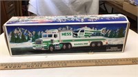 Hess toy truck and helicopter scale unknown