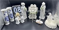 Vintage Ceramic Angel Statues and Collectibles