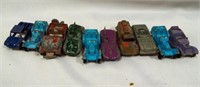 Tootsie & Midge Toy Cars Tanker Jeeps (10)