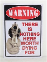 Bad Guy Warning Sign New In Wrap 16"x12"
