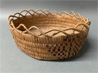 N.W. Coast Round Native Basket