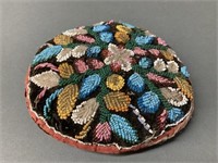 Iroquois Beaded Pillow, 19th C, 8 1/4"