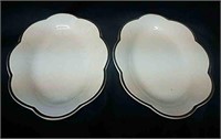 2 - Matching Serving Plates Made in Italy