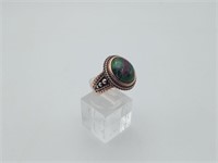 Copper Zoisite Stone Ring