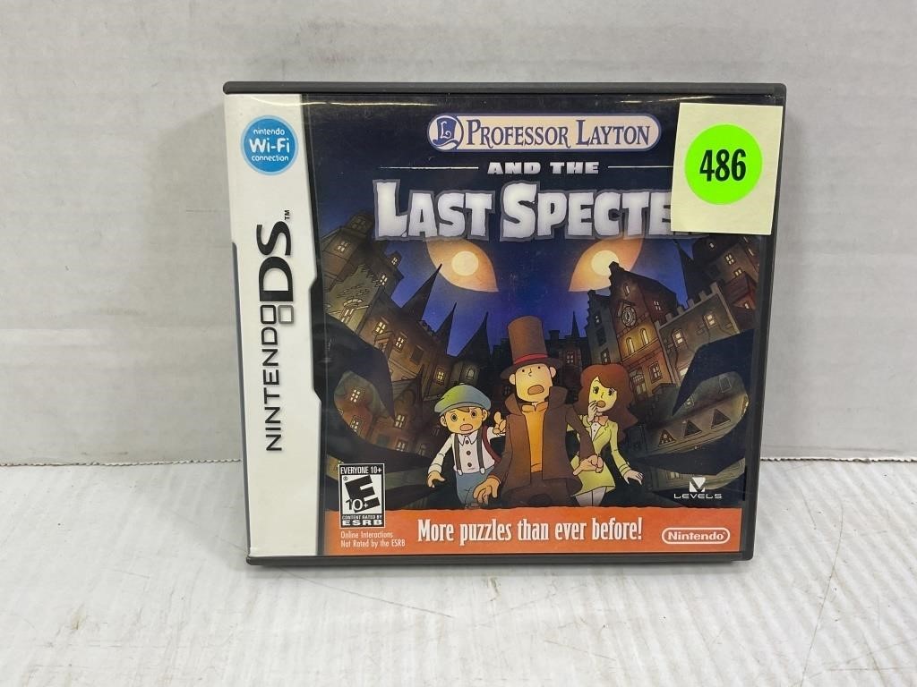 PROFESSOR LAYTON AND THE LAST SPECTOR DS GAME IN