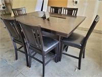 Gorgeous Counter Height Dining Table w/ 6 Chairs