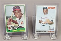 1965 & 1970 Topps Hank Aaron Baseball Cards