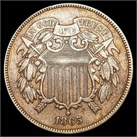 1865 Two Cent Piece CLOSELY UNCIRCULATED