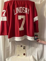 Gilet Ted Lindsay Hockey Hall Of Fame, Certificat