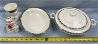 National Ivory 9" Oval Vegetable Bowl and 9”