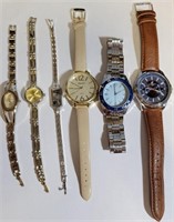 F - LOT OF 6 WATCHES (B4)