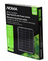 NOMA 80W CRYSTALLINE SOLAR POWER KIT WITH POWER